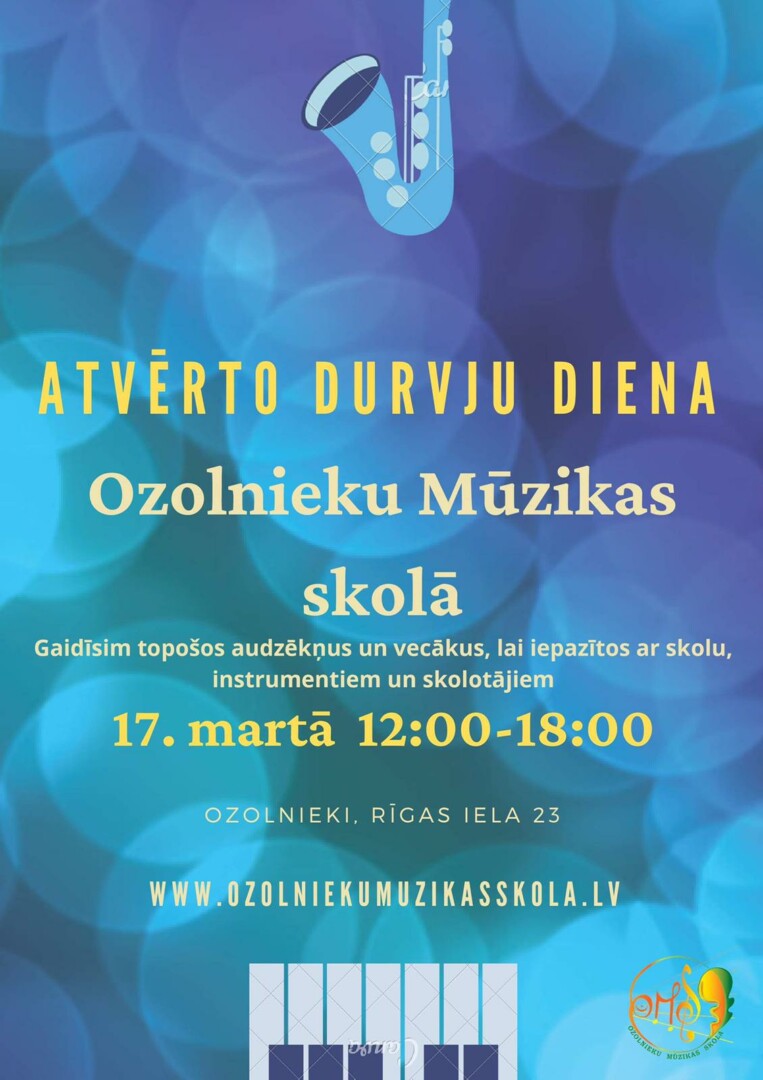 Atvērto durvju diena 17.martā 12:00 – 18:00