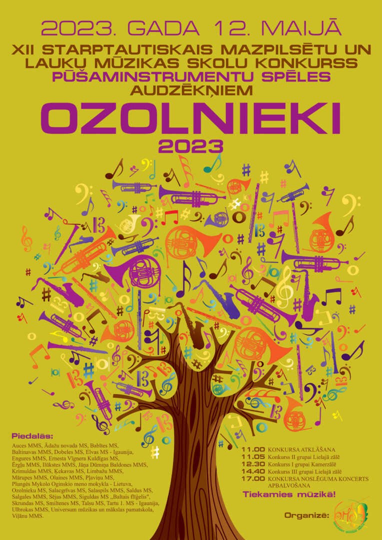 Konkurss OZOLNIEKI 2023 jau šo piektdien!